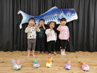 こいのぼりの制作