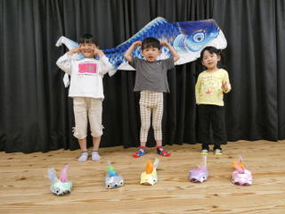 こいのぼりの制作